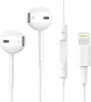 Muvit Earphone for Calling and Music Compatible with iPhone 6/7/11/12/13-6 Plus/7 Plus Wired