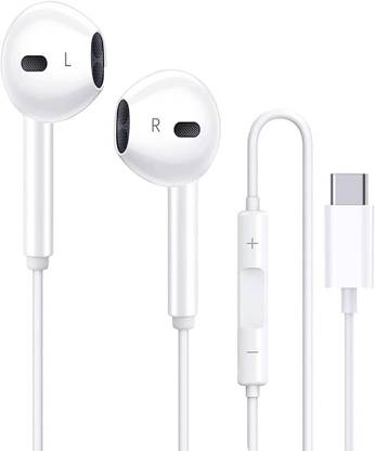 TROST Type C Handsfree Earphone with Mic for S22 Ultra,Tab S8, A53 5G,Z Fold3, S21 Wired Gaming