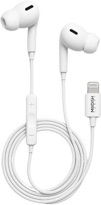 ModishOmbre Original I Audio Pro Quality Lightning Wired Earphone Supports i5 to i14 Max Pro Wired