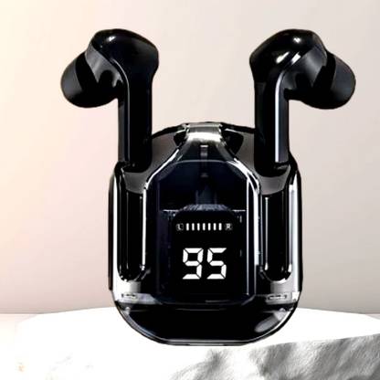 Sotho Wireless Ultrapods Max Bluetooth Earbuds with Mic, Charging Case, LED Headphone Stand