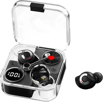 Athens Crystal buds with Unique Transparent Design Heavy Bass BT 5.3v Type C Bluetooth