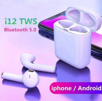 laxmi gold i12 TWS Bluetooth Wireless Earbuds Headset With Touch Sensor Bluetooth