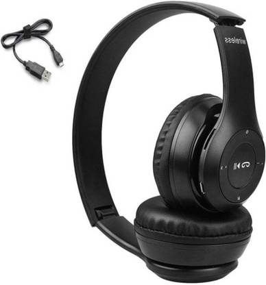 HUKF EZP- Latest N47 With Mic & FM+SD Card Support With 26 Hour Battery Backup Bluetooth & Wired