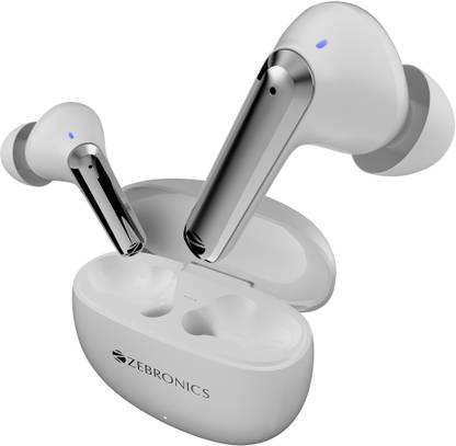 ZEBRONICS Pods K3 TWS with 40H Backup, Dual EQ Modes, Quad Mic ENC, Rapid Charging,BT v5.4 Bluetooth