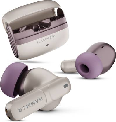 Hammer Stellar TWS In Ear Earbuds with Playtime 48 Hrs, Quad Mics, Gaming Mode, ENC Bluetooth