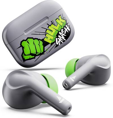 boAt Airdopes 161 Hulk Edition w/ 40 HRS Playback, ASAP Charge & IPX5 Rating Bluetooth