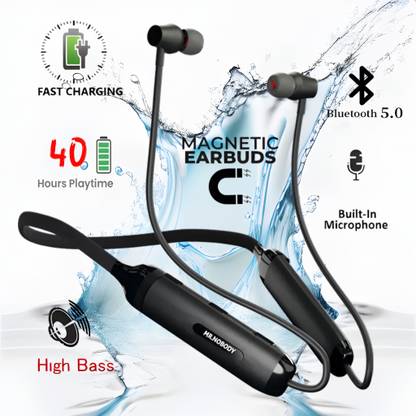 PTROX N50 3 Days Backup,HD Bass,Fast Charging bluetooth neckband F91 Bluetooth