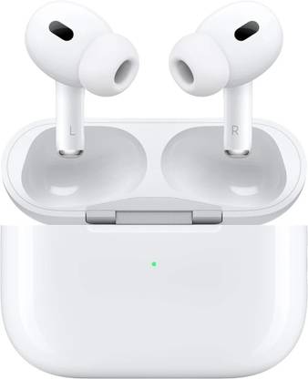 Jhs AirPod Pro 2 With Wireless Charging Case, ANC Bluetooth (White, True Wireless) Bluetooth