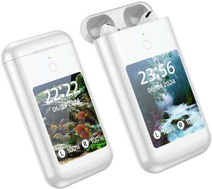 Ezerio Wireless Earbuds with 2.8 inch Touch Display 8000mAh Power Bank Bluetooth