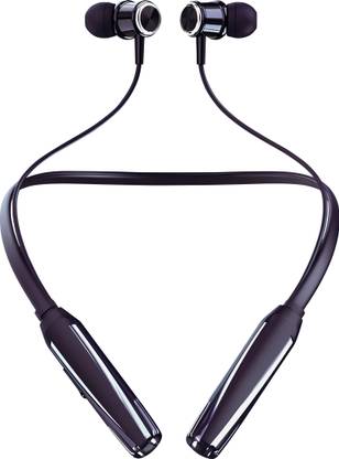CARRON CH-45 - 48 Hour Playtime Bluetooth Headphone Neckband Earphone (Black) Bluetooth