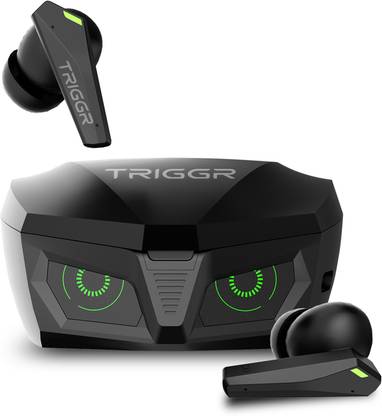 TRIGGR Kraken X1 with Battery Display, 40ms Latency, Quad Mic ENC, 40 Hr Battery, v5.3 Bluetooth Headset  (Black, True Wireless) at Rs. 699