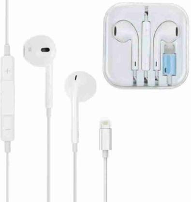 Gadget Zone lightning arphones Wired Headset White, In the Ear 003 Wired
