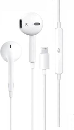 MARS Lightning Earphones Compatible for iPad iPhone Headphones Wired Headset Wired