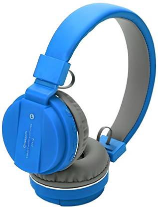 Techobucks 3D Bass Wireless Bluetooth Headphones On Ear, Lightweight & Foldable.SD Card Bluetooth Gaming