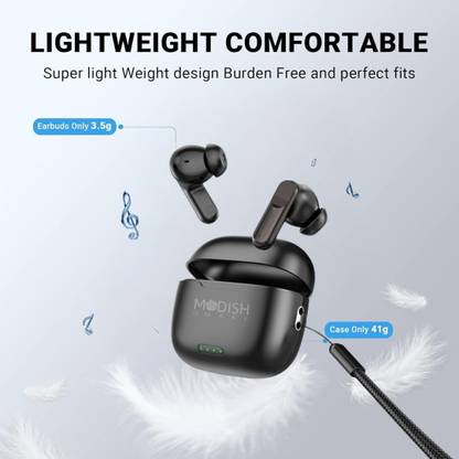 ModishOmbre MONS450 Gemini Earbuds with Mic Active ENC & Touch Control & 42 Hrs Battery Bluetooth