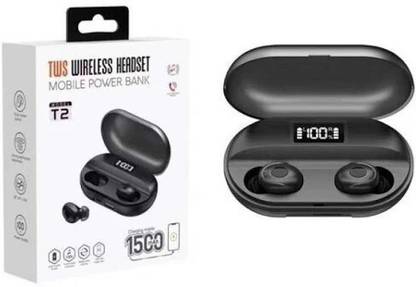 Clairbell T2_VP_25Earbuds 5.0 Wireless earphone CVC8.0 noise cancelling with power bank Bluetooth without Mic