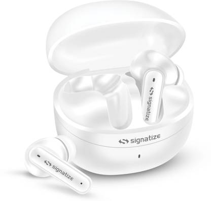 SIGNATIZE Truly Wireless Bluetooth In Ear Earbuds with 35H Playtime, 4 Mic Clear Calling, Bluetooth