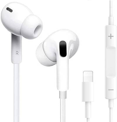 MARS Wired In Ear Earphones with mic for Calling and Music Compatible lightning Wired