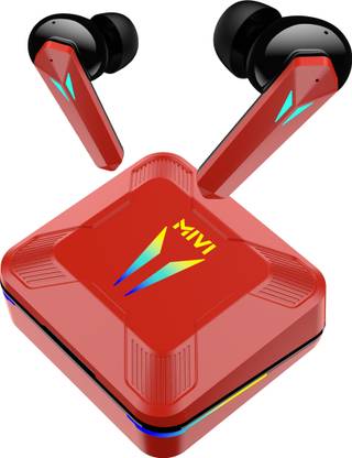 Mivi Commando X9 Earbuds, Dual RGB Lights, 35ms Low Latency Gaming, ENC, 72H Playtime Bluetooth
