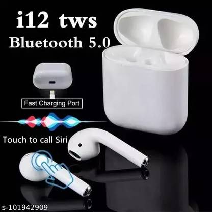 webdeals i12 TWS Wireless Bluetooth 5.0 Earphone Sports Bluetooth Gaming