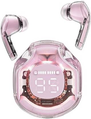 TARECON UltraPods TransparentCase Earbuds, Multi-Colour, Comfort Fit Bluetooth