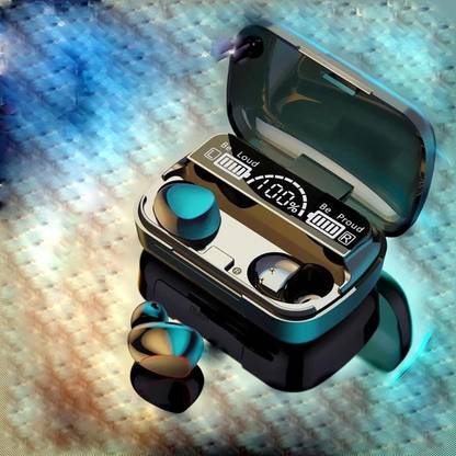 bhuvan1 New Edition A3 M10 Gaming Earbuds Bluetooth 5.0 Wireless LED Digital Display Bluetooth Gaming