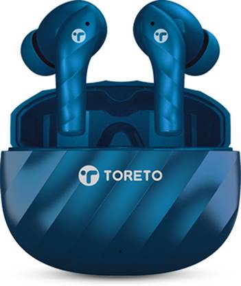 Toreto Air Wave Quad Mic Enc,with Low Latency Mode Ipx6 Bluetooth