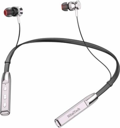 NitaiTech Gusto 80 Hours Playtime Wireless Neckband headphones Earphone Bluetooth Bluetooth