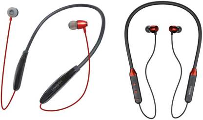 LEVELPLUS Candy & Crush Neckband Combo 45 Hours Playtime Bluetooth