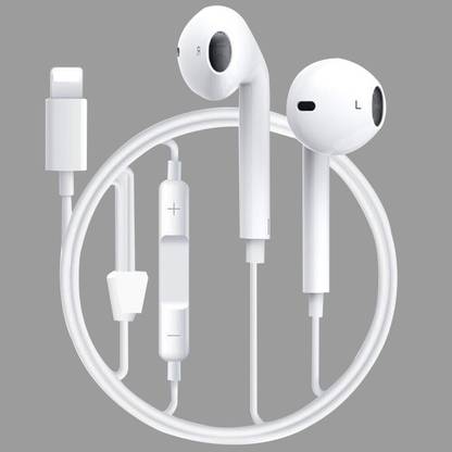 MARS Lightning Wired Earbuds HeadPhone Bulit in Mic Bluetooth & Wired