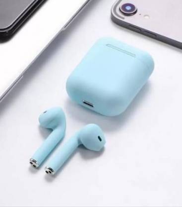 thejunni inpods Tws i12 Skyblue Ture Wireless Earbuds Bluetooth headset Bluetooth
