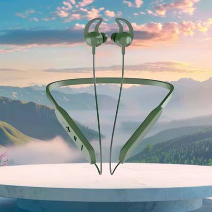 GUGGU BT Max Bluetooth Neckband Lightweight, Wireless Noise Cancellation with Mic O365 Bluetooth