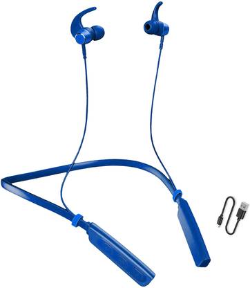 Rueqn Wireless Neckband with 48 hrs Playtime Beast Mode, Dual Pairing, Magnetic Buds Bluetooth Gaming