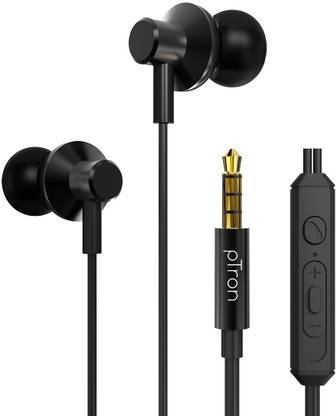 PTron Pride Lite Earphone with HD Mic, 3.5mm Jack, In-Line Controls & 1.2M Tangle Free Wired