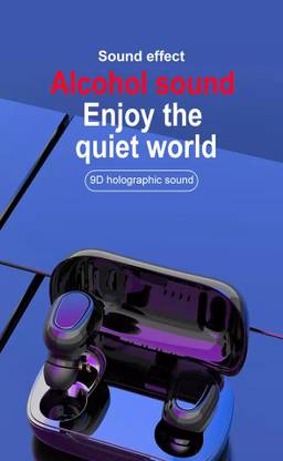 HAMOFY L21TWS Bluetooth 5.0 Earphones Wireless Bluetooth Headset (Black, In the Ear) Bluetooth