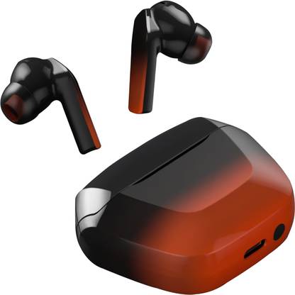 TEQIR AirBuds XR-50 with 48Hrs Payback Music, with ENC & 11.2mm Drivers (Black10) Bluetooth Gaming
