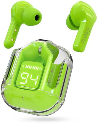 Ezerio BT 30 Crystal Wireless Earbuds Transparent Charging Case and LED Digital Display Bluetooth