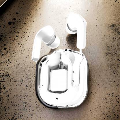 YAROH Ultrapods Max TWS Earbuds Bluetooth Headset Transparent Case, Touch Control 5 Bluetooth