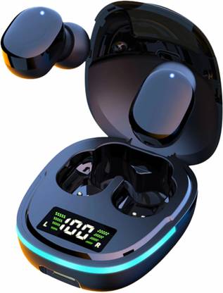 SWISS MILITARY Black Wireless Bluetooth Earbuds with Digital Display and Touch Control Bluetooth