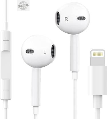Mobiwaves In-Ear Wired Earphones with Mic (Lightning) Wired