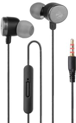 ZEBRONICS Zeb- Bloom In Ear Wired Earphone with Mic, 3.5mm Jack, Stylish Design Wired Headset