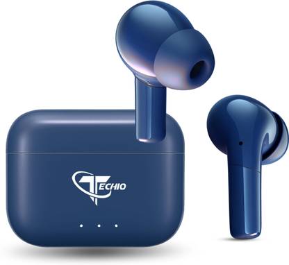 Techio DropPods 2.0 with Dynamic Sound, IPX4 Protection & Compact Charging Case Bluetooth