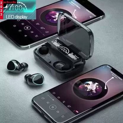 Jocoto AR25 M10_ LATEST BLUETOOTHPlayback with Power BankWireless Earbuds (PACK OF 1) Bluetooth