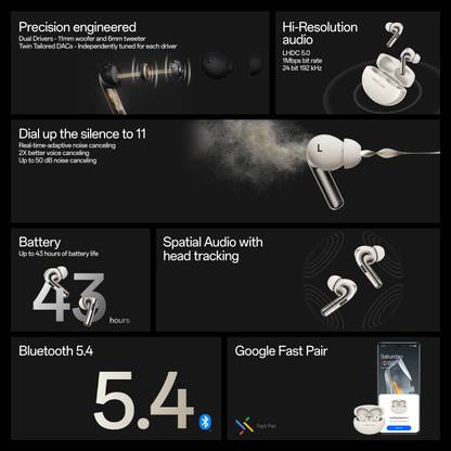 OnePlus Buds Pro 3 - Midnight Opus Bluetooth