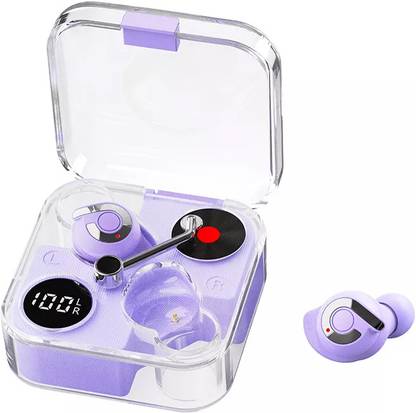 Athens Crystal Buds With Unique Transparent Design Heavy Bass Type C Charging Bluetooth