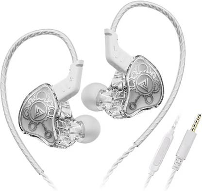 Concept Kart QKZ HI7T In-Ear Monitor with Mic, 10mm Dynamic Driver with 3.5mm Jack Wired Gaming
