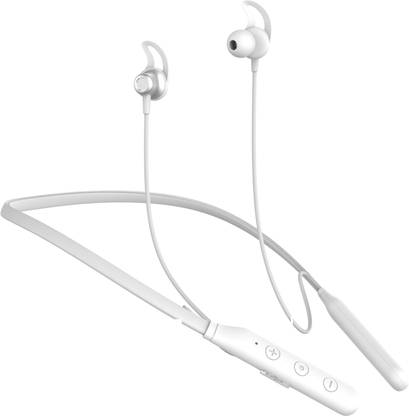 IZWI iz-x2 - 62 Hour Playtime Bluetooth Headphone Neckband Earphone (White1) Bluetooth Gaming