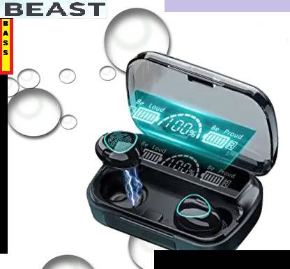 jorugo E1415 M10 SUPER 6HRS PLAYBACK HEADSET BLACK (PACK OF 1) Bluetooth without Mic