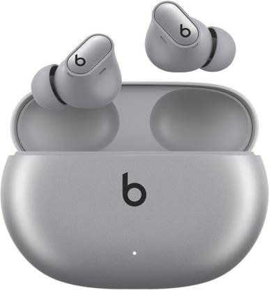 Beats Studio Buds + Silver with Active Noise Cancellation Bluetooth