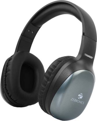 ZEBRONICS Zeb-Thunder Pro, With 60h Backup, BT v5.3, Gaming Mode, ENC, Dual Pairing Bluetooth